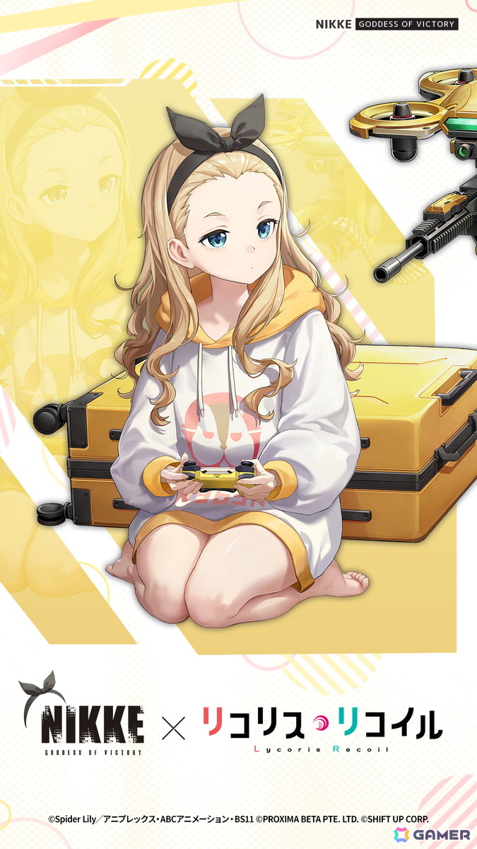 「勝利の女神：NIKKE」とアニメ「リコリス・リコイル」のコラボがスタート！千束、たきな、クルミが参戦の画像