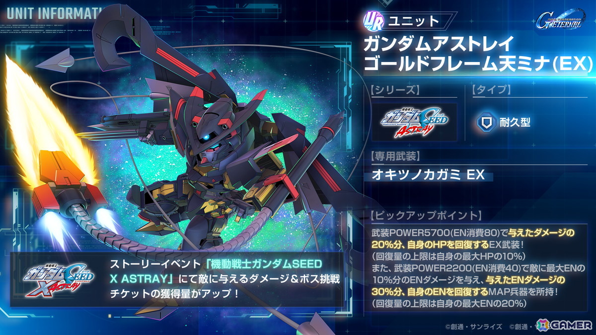 「SDガンダム ジージェネエターナル」全世界800万DL突破!ストーリーイベント「機動戦士ガンダムSEED X ASTRAY」開催中の画像