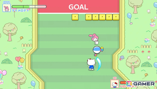 最大4人で遊べるサンリオキャラクターズのはちゃめちゃスポーツゲーム「サンリオキャラクターズ スマッシュフェスタ！」が2026年春に配信の画像2