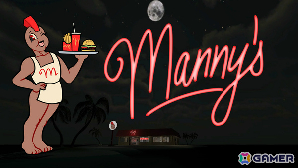 サバイバルホラーADV「Manny's」Switch版が配信！無人島に取り残された漂流者の前に突如現れたファストフード店の秘密とはの画像1