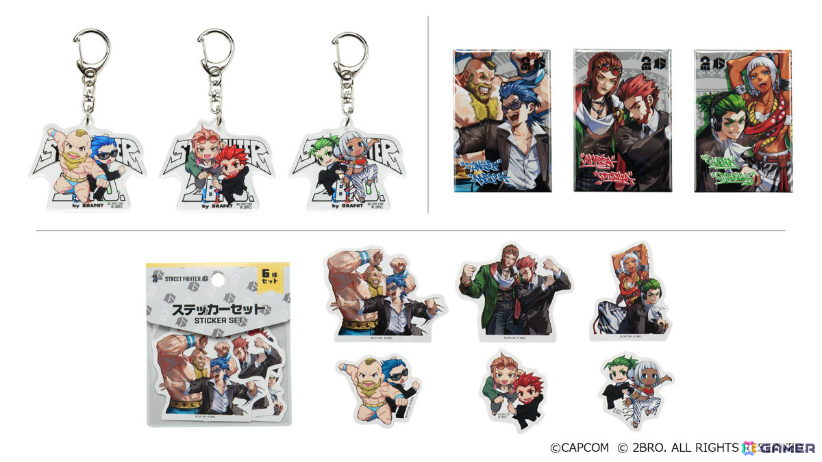 アクリルキーホルダー 3種、スクエアマグネット3点セット、ステッカー6点セット