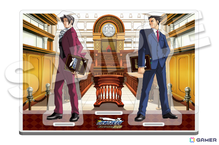 Lemino presents アニマックス朗読劇「逆転裁判」キャストとお揃いの台本を持った成歩堂龍一たちのアクスタなど法廷バトルを熱くするオリジナルグッズが公開!の画像