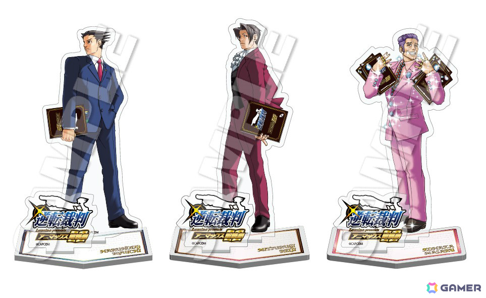 Lemino presents アニマックス朗読劇「逆転裁判」キャストとお揃いの台本を持った成歩堂龍一たちのアクスタなど法廷バトルを熱くするオリジナルグッズが公開!の画像