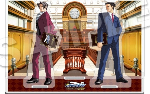 Lemino presents アニマックス朗読劇「逆転裁判」キャストとお揃いの台本を持った成歩堂龍一たちのアクスタなど法廷バトルを熱くするオリジナルグッズが公開！