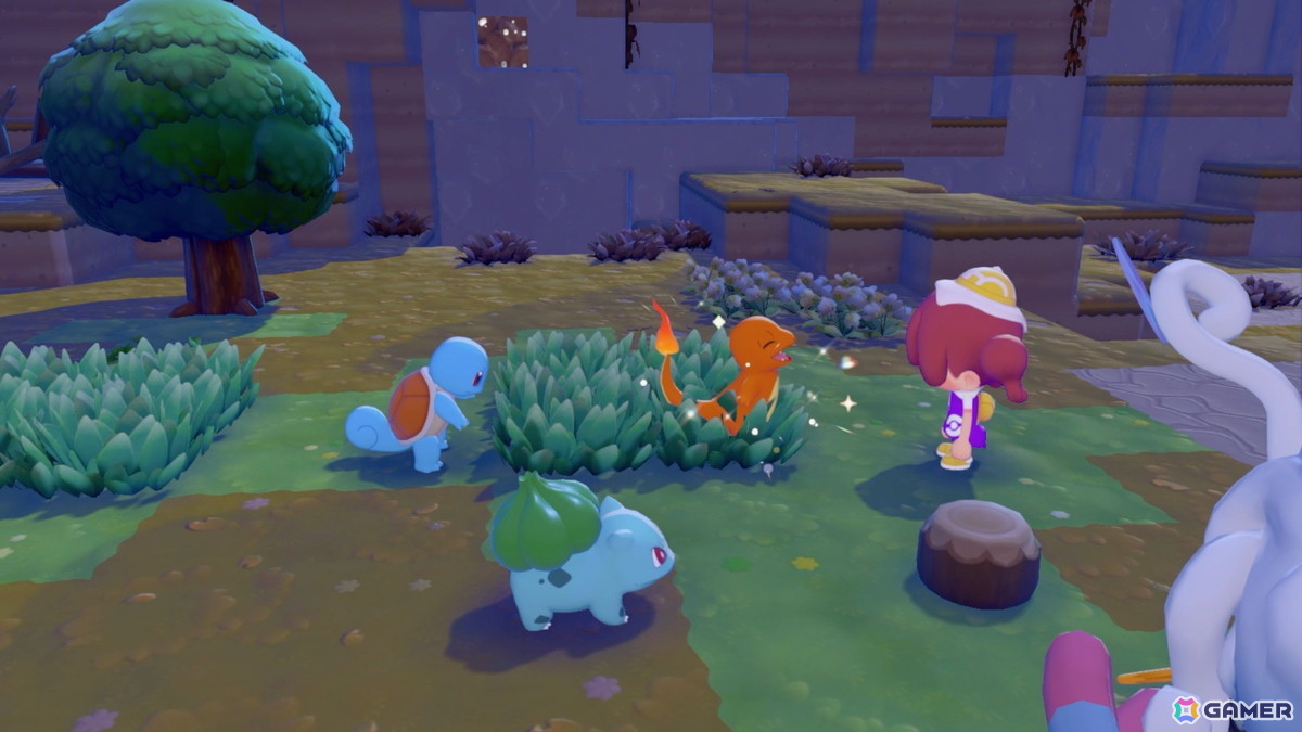 「ぽこ あ ポケモン」先行プレイレポート:モジャンボ(はかせ)の長話に居眠りするフシギダネとヒトカゲに胸キュンの画像