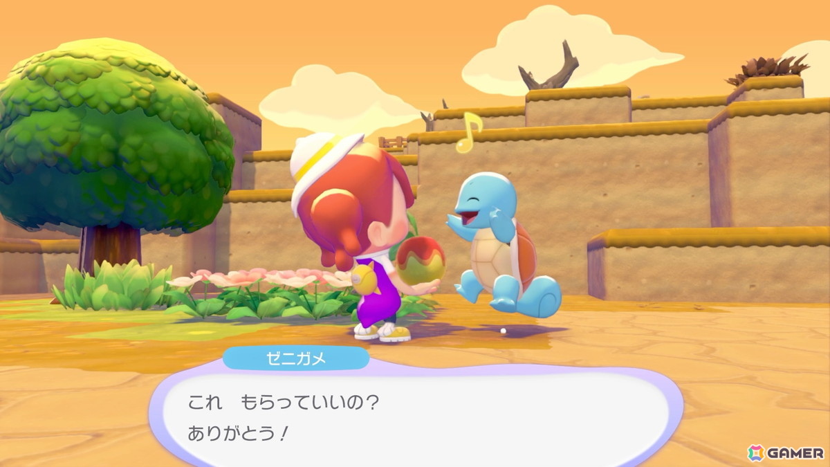 「ぽこ あ ポケモン」先行プレイレポート:モジャンボ(はかせ)の長話に居眠りするフシギダネとヒトカゲに胸キュンの画像