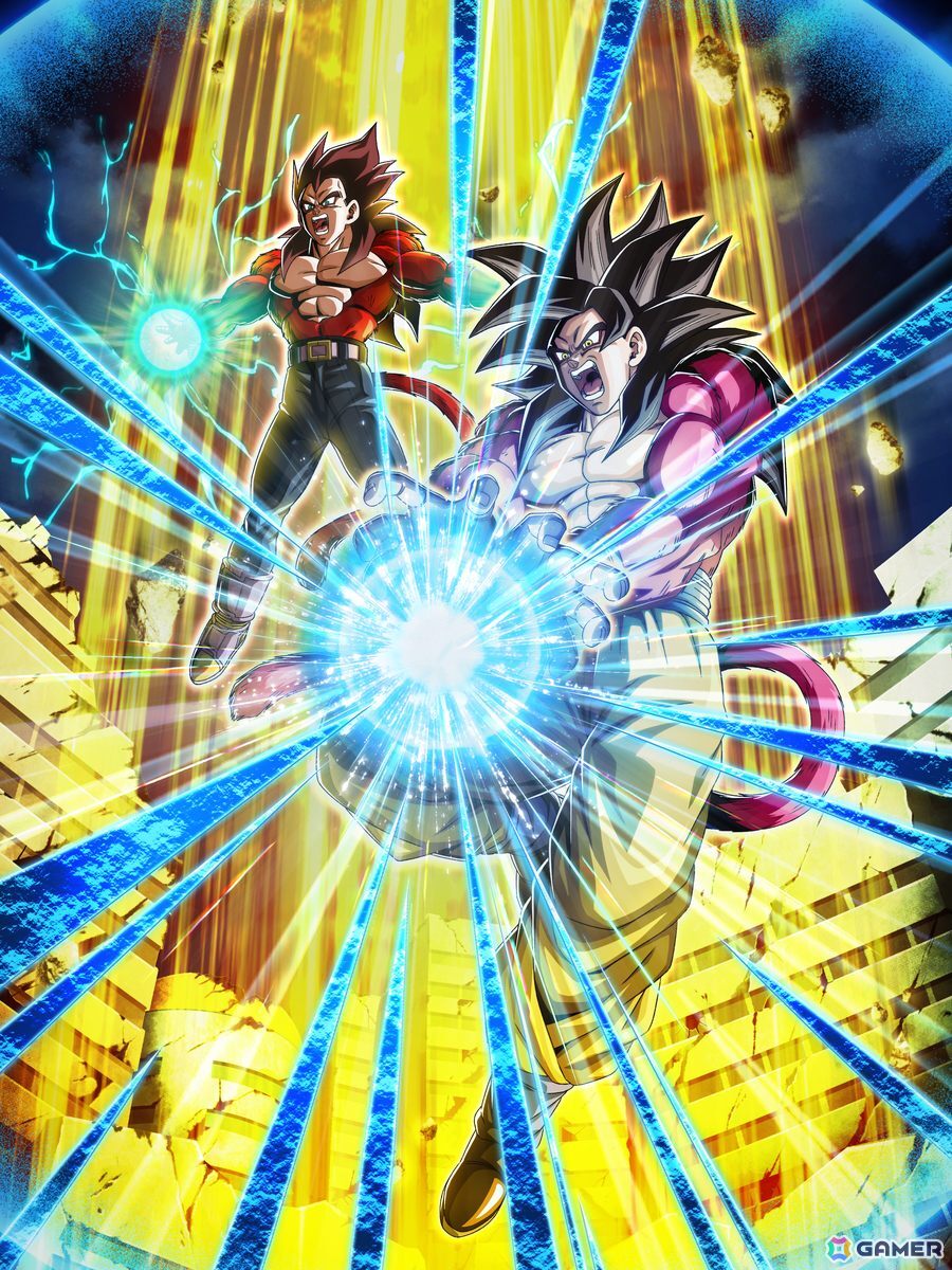 ドラゴンボールZ ドッカンバトル」超サイヤ人4ベジータと孫悟空