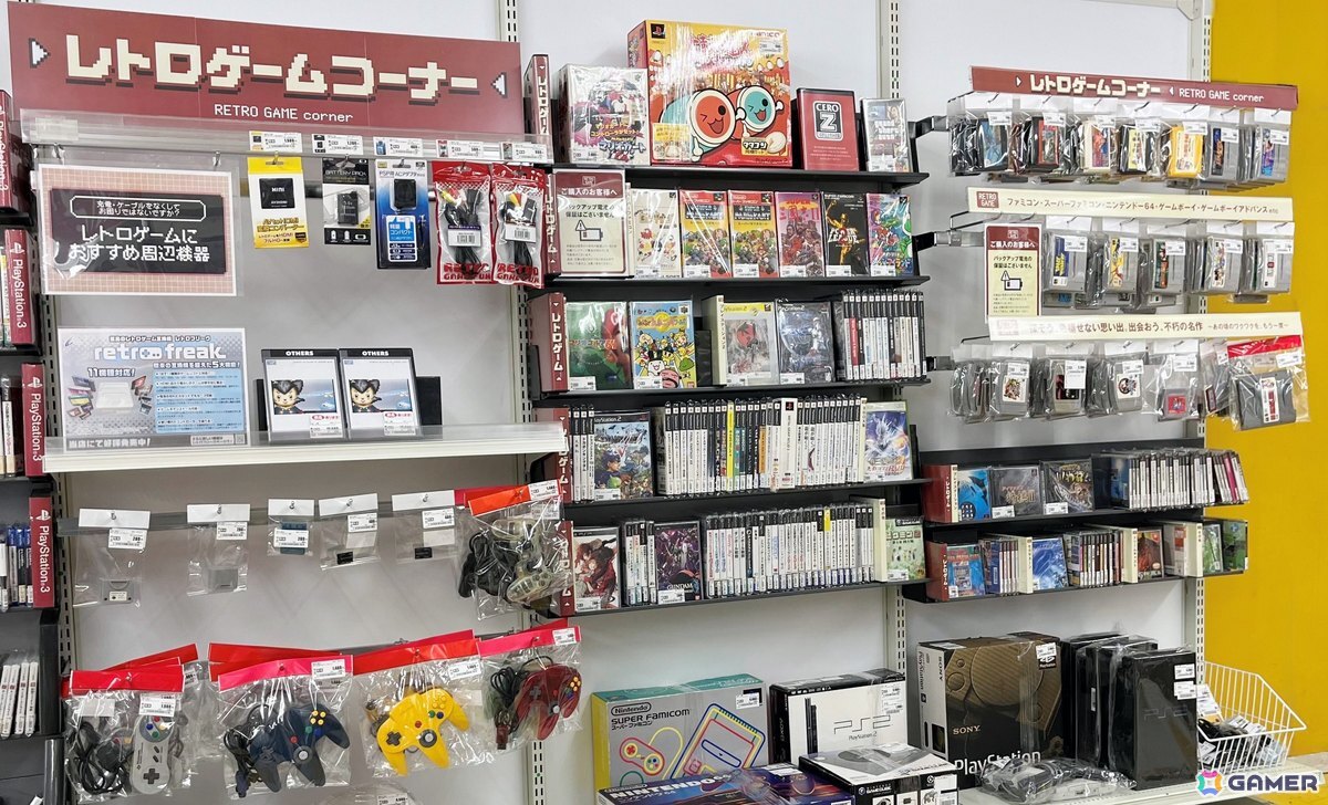 レトロゲーム売場画像（GEO東海荒尾店）