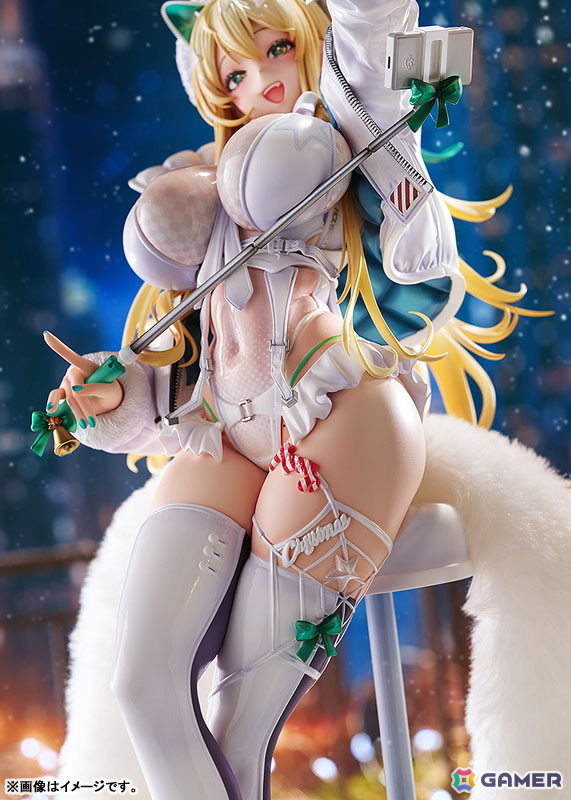 「勝利の女神：NIKKE」テトラライン所属の人気配信者・ルピーが特別感あふれる真っ白なサンタクロース姿で立体化！の画像