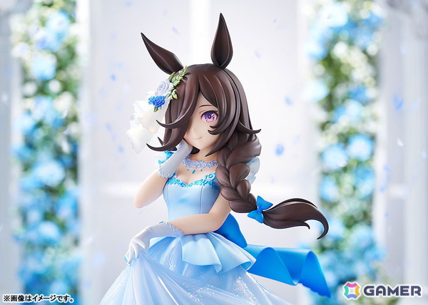 「ウマ娘」ライスシャワーが“みんなを笑顔にするミューズになりたい”という願いを胸に、ドレス姿をお披露目する瞬間を立体化！の画像2