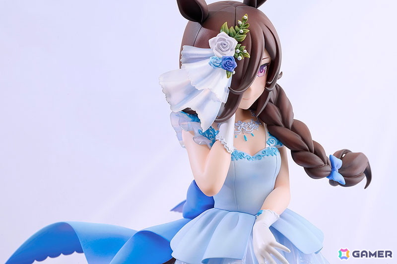 「ウマ娘」ライスシャワーが“みんなを笑顔にするミューズになりたい”という願いを胸に、ドレス姿をお披露目する瞬間を立体化!の画像