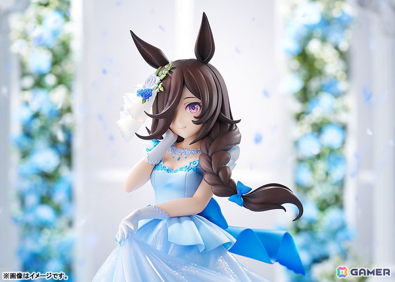 「ウマ娘」ライスシャワーが“みんなを笑顔にするミューズになりたい”という願いを胸に、ドレス姿をお披露目する瞬間を立体化!の画像