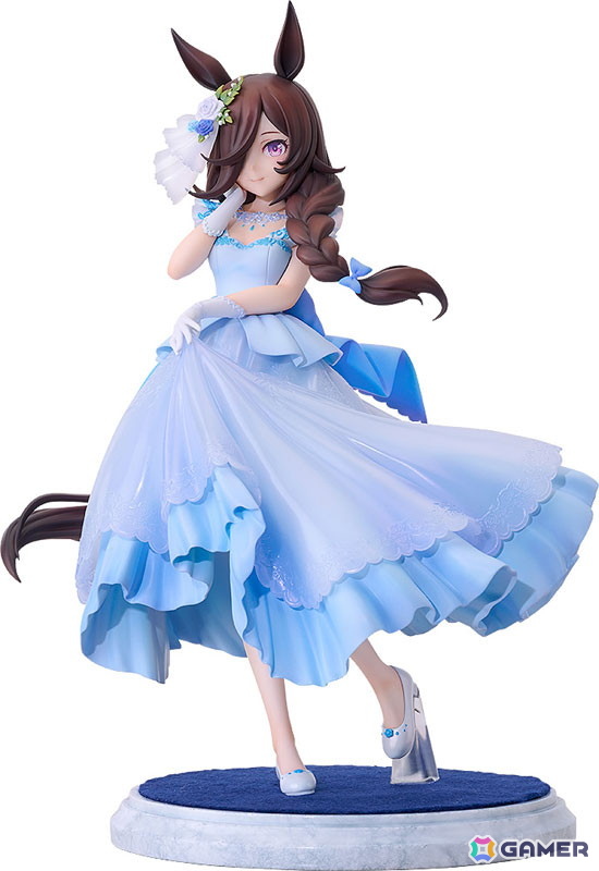 「ウマ娘」ライスシャワーが“みんなを笑顔にするミューズになりたい”という願いを胸に、ドレス姿をお披露目する瞬間を立体化!の画像