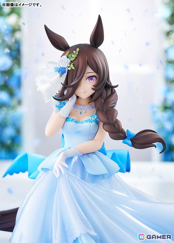 「ウマ娘」ライスシャワーが“みんなを笑顔にするミューズになりたい”という願いを胸に、ドレス姿をお披露目する瞬間を立体化!の画像