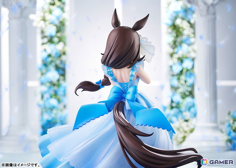 「ウマ娘」ライスシャワーが“みんなを笑顔にするミューズになりたい”という願いを胸に、ドレス姿をお披露目する瞬間を立体化!の画像