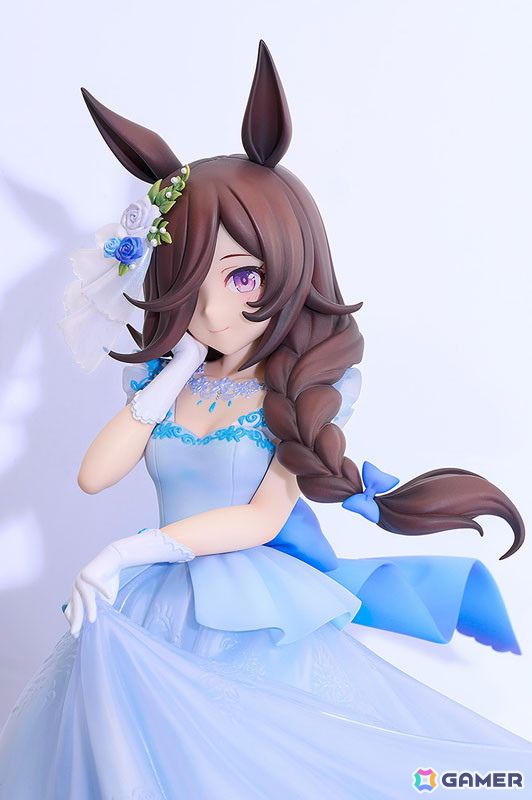 「ウマ娘」ライスシャワーが“みんなを笑顔にするミューズになりたい”という願いを胸に、ドレス姿をお披露目する瞬間を立体化!の画像