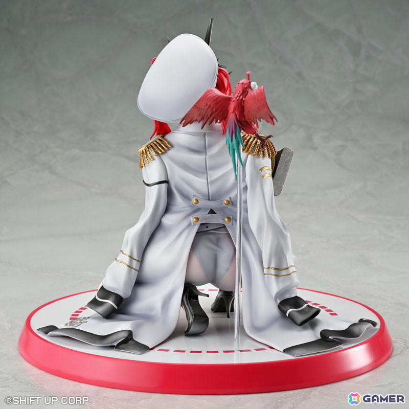 「勝利の女神：NIKKE」より海に憧れを抱くニケ・マストがスケールフィギュア化！首元のドクロや両手に携えた武器など、細部の造形にまでこだわって再現の画像