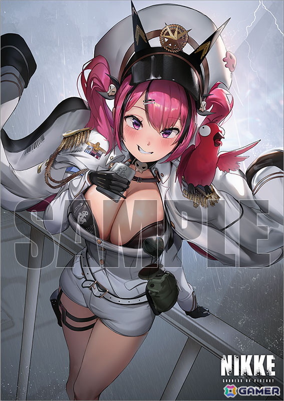 「勝利の女神：NIKKE」より海に憧れを抱くニケ・マストがスケールフィギュア化！首元のドクロや両手に携えた武器など、細部の造形にまでこだわって再現の画像