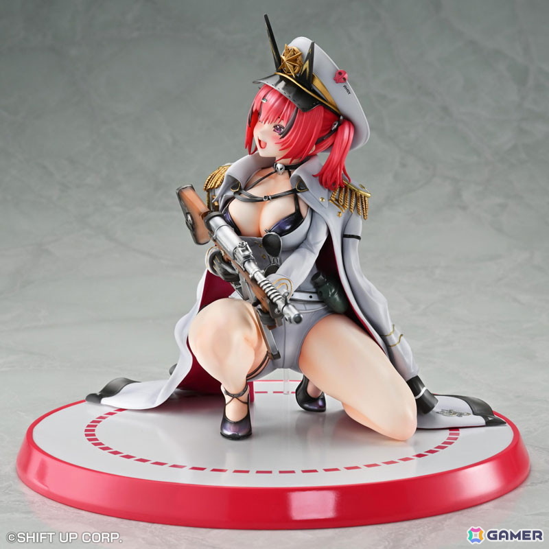 「勝利の女神：NIKKE」より海に憧れを抱くニケ・マストがスケールフィギュア化！首元のドクロや両手に携えた武器など、細部の造形にまでこだわって再現の画像