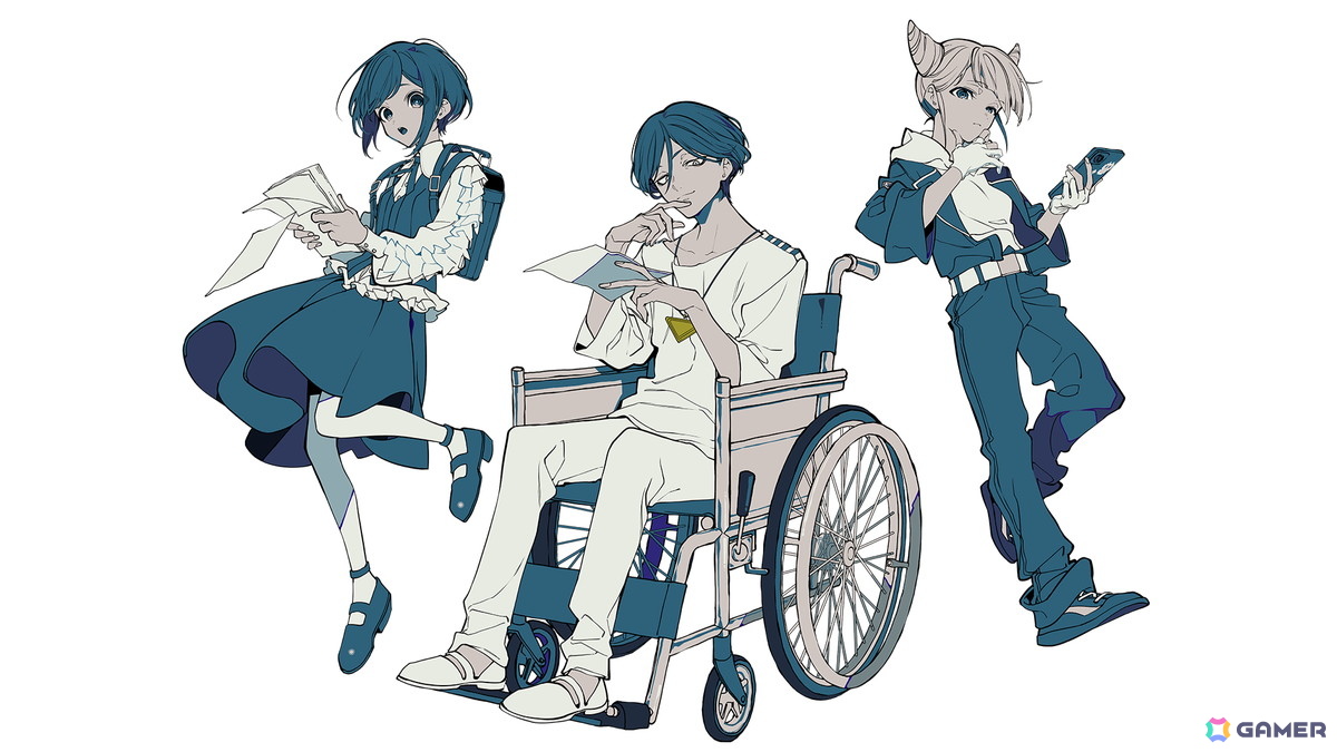 イラストレーターの望月けいさんが描く福来あざみ、廻屋渉、ジャスミン