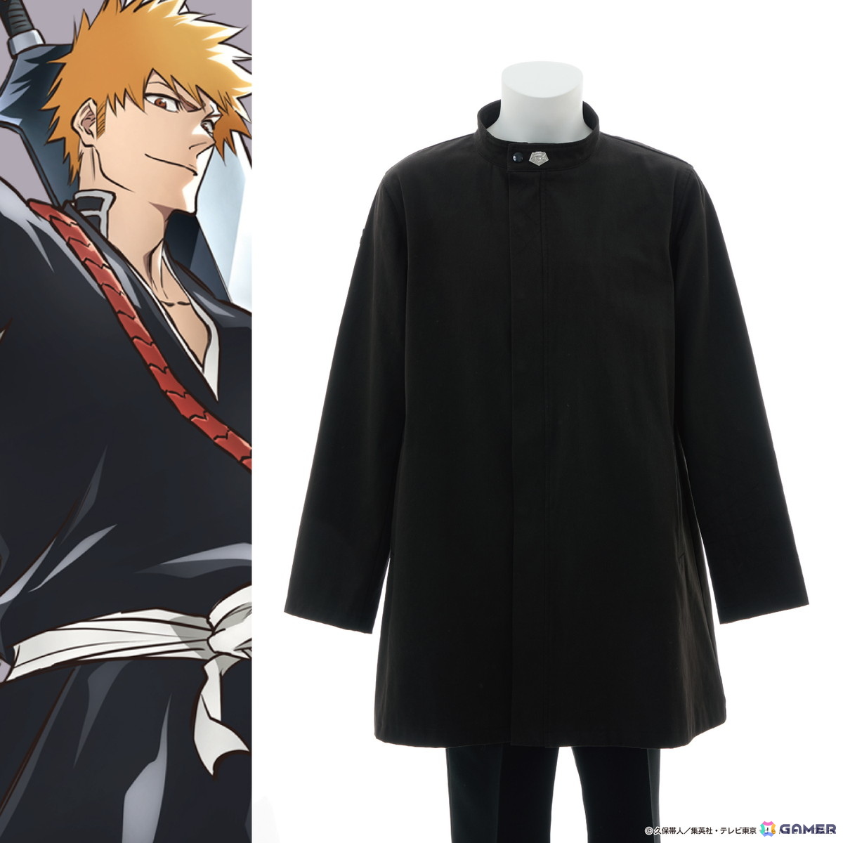アニメ「BLEACH 千年血戦篇」黒崎一護と平子真子をイメージしたアウターやバッグなど4アイテムが登場！斬月を使用した特別写真も公開の画像3