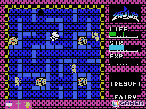アクションRPG「ハイドライド(MSX・Windows11対応版)」がプロジェクトEGGでリリース!パスワードによるセーブや画面切り替えスクロール機能を搭載の画像