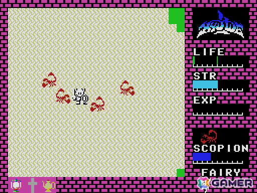 アクションRPG「ハイドライド(MSX・Windows11対応版)」がプロジェクトEGGでリリース!パスワードによるセーブや画面切り替えスクロール機能を搭載の画像