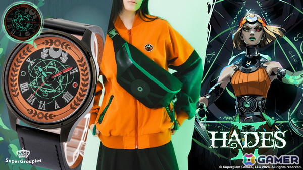 「Hades II」冥界の王女・メリノエを細部まで表現した腕時計、ブルゾン、ボディバッグが登場！の画像1