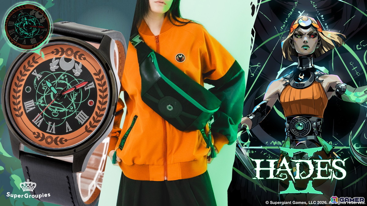 「Hades II」冥界の王女・メリノエを細部まで表現した腕時計、ブルゾン、ボディバッグが登場！の画像