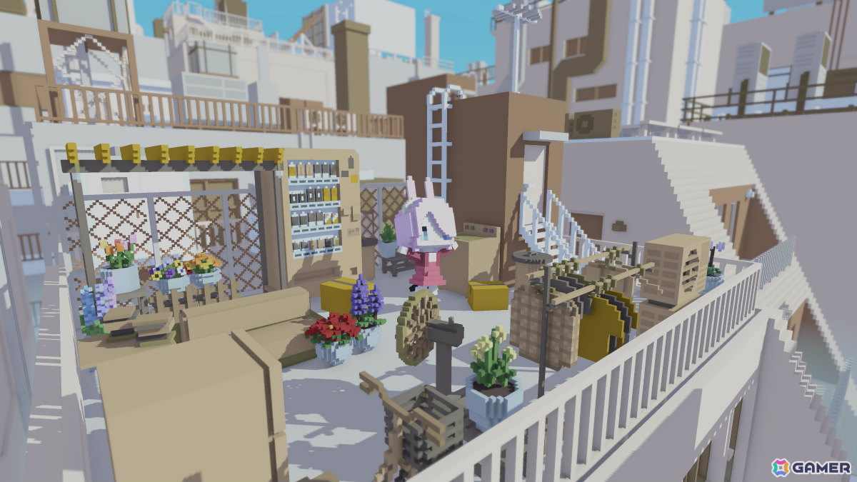 雑居ビルの屋上に自分だけの居場所を作っていくライフゲーム「YUME ROOF」がリリース！の画像12
