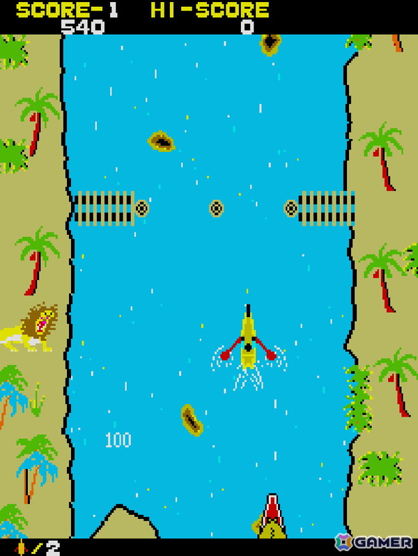 ワニや悪者が潜む川を突き進め！アクションゲーム「アドベンチャーカヌー」がアーケードアーカイブス/アーケードアーカイブス2として2月19日に配信の画像