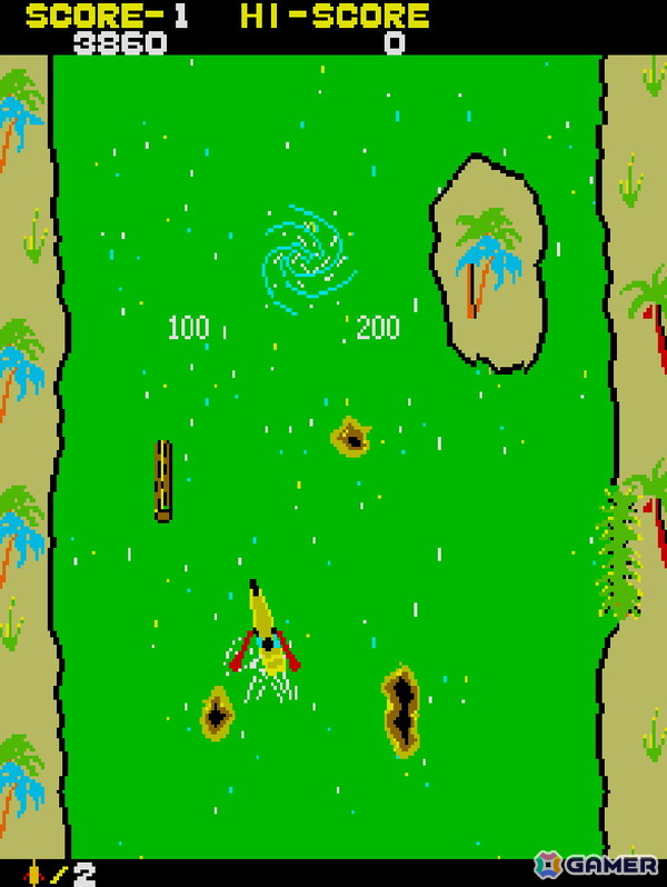 ワニや悪者が潜む川を突き進め！アクションゲーム「アドベンチャーカヌー」がアーケードアーカイブス/アーケードアーカイブス2として2月19日に配信の画像