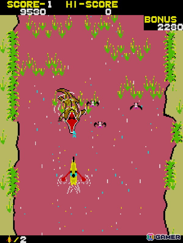 ワニや悪者が潜む川を突き進め！アクションゲーム「アドベンチャーカヌー」がアーケードアーカイブス/アーケードアーカイブス2として2月19日に配信の画像