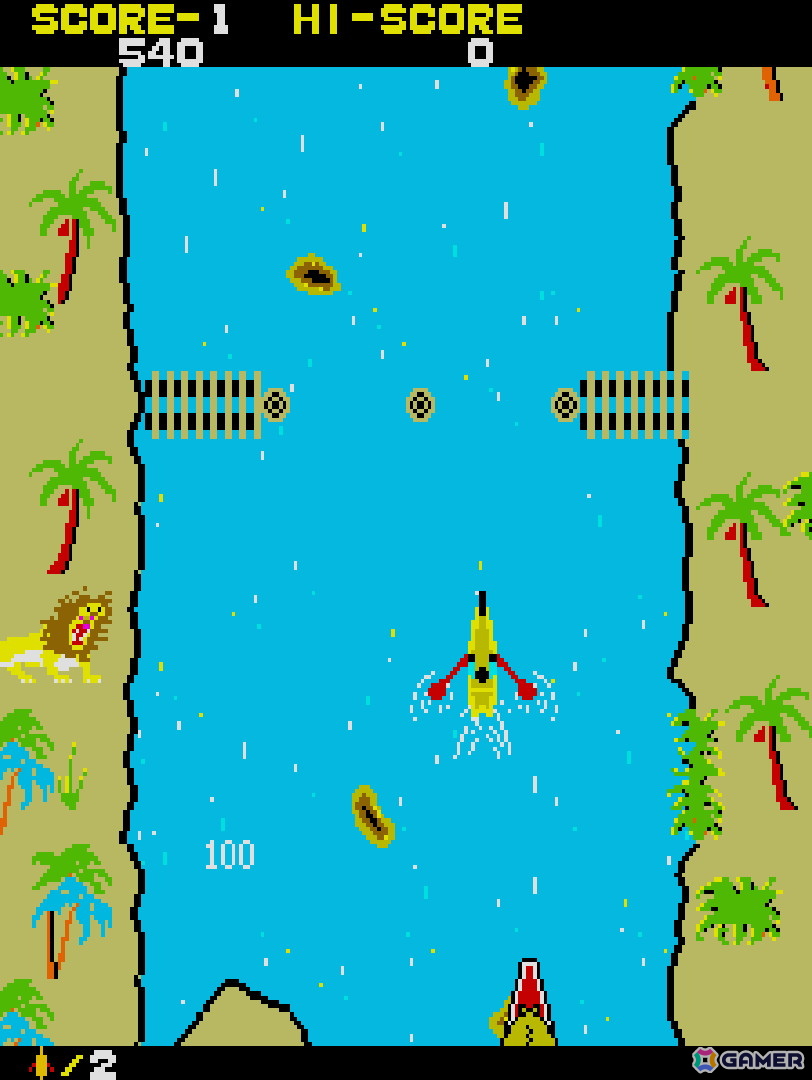 ワニや悪者が潜む川を突き進め！アクションゲーム「アドベンチャーカヌー」がアーケードアーカイブス/アーケードアーカイブス2として2月19日に配信の画像2