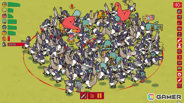 “野郎”軍団を編成してバカバカしい敵とのバトルを楽しむカオスオートバトラー「How Many Dudes?」がSteam Nextフェスに参加！の画像