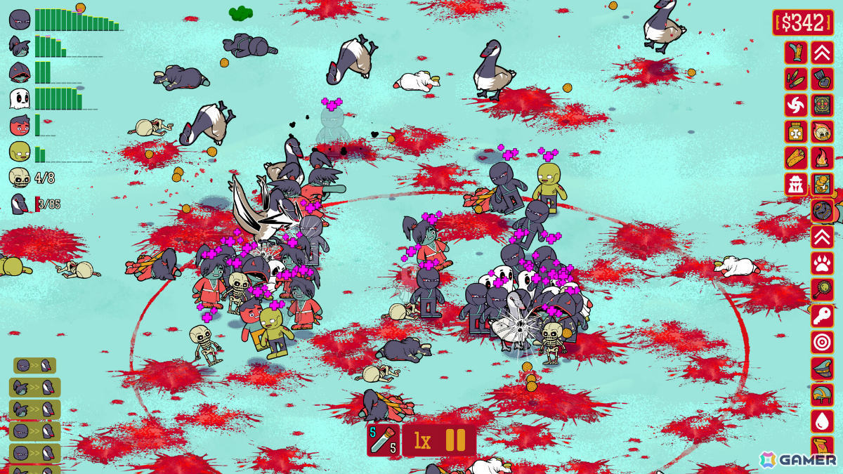 “野郎”軍団を編成してバカバカしい敵とのバトルを楽しむカオスオートバトラー「How Many Dudes?」がSteam Nextフェスに参加！の画像