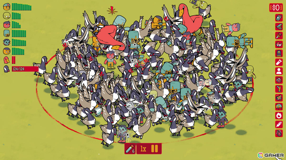 “野郎”軍団を編成してバカバカしい敵とのバトルを楽しむカオスオートバトラー「How Many Dudes?」がSteam Nextフェスに参加！の画像3