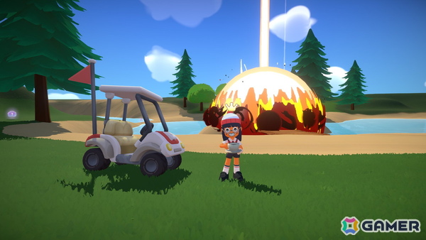 最速カップインを目指す最大8人プレイのはちゃめちゃゴルフゲーム「Super Battle Golf」がSteamで配信！ロケランやカートを駆使した妨害もの画像10