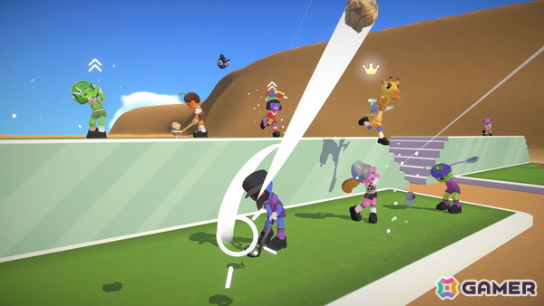 最速カップインを目指す最大8人プレイのはちゃめちゃゴルフゲーム「Super Battle Golf」がSteamで配信！ロケランやカートを駆使した妨害もの画像2