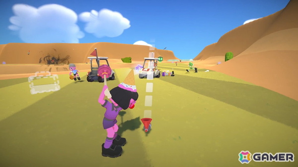 最速カップインを目指す最大8人プレイのはちゃめちゃゴルフゲーム「Super Battle Golf」がSteamで配信！ロケランやカートを駆使した妨害もの画像5