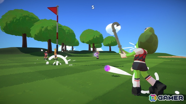 最速カップインを目指す最大8人プレイのはちゃめちゃゴルフゲーム「Super Battle Golf」がSteamで配信！ロケランやカートを駆使した妨害もの画像9