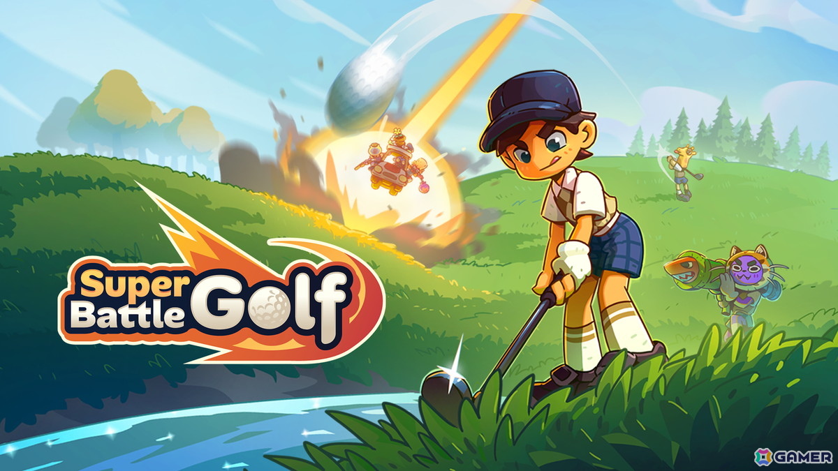 最速カップインを目指す最大8人プレイのはちゃめちゃゴルフゲーム「Super Battle Golf」がSteamで配信!ロケランやカートを駆使した妨害もの画像