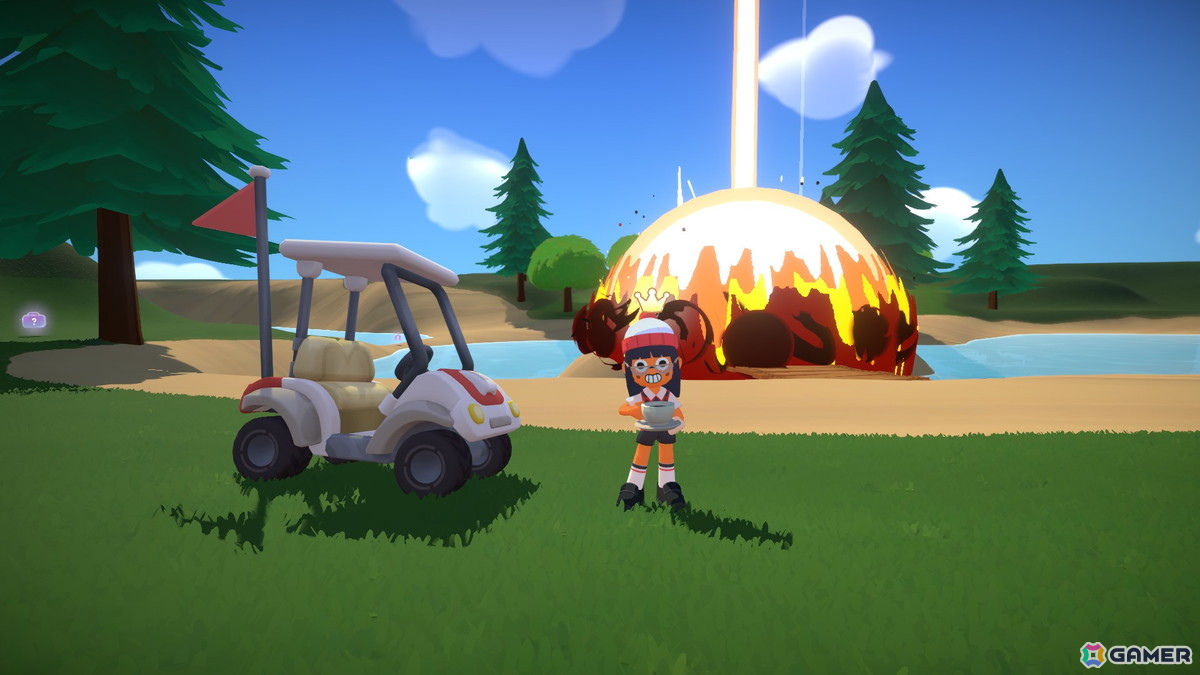 最速カップインを目指す最大8人プレイのはちゃめちゃゴルフゲーム「Super Battle Golf」がSteamで配信！ロケランやカートを駆使した妨害もの画像10