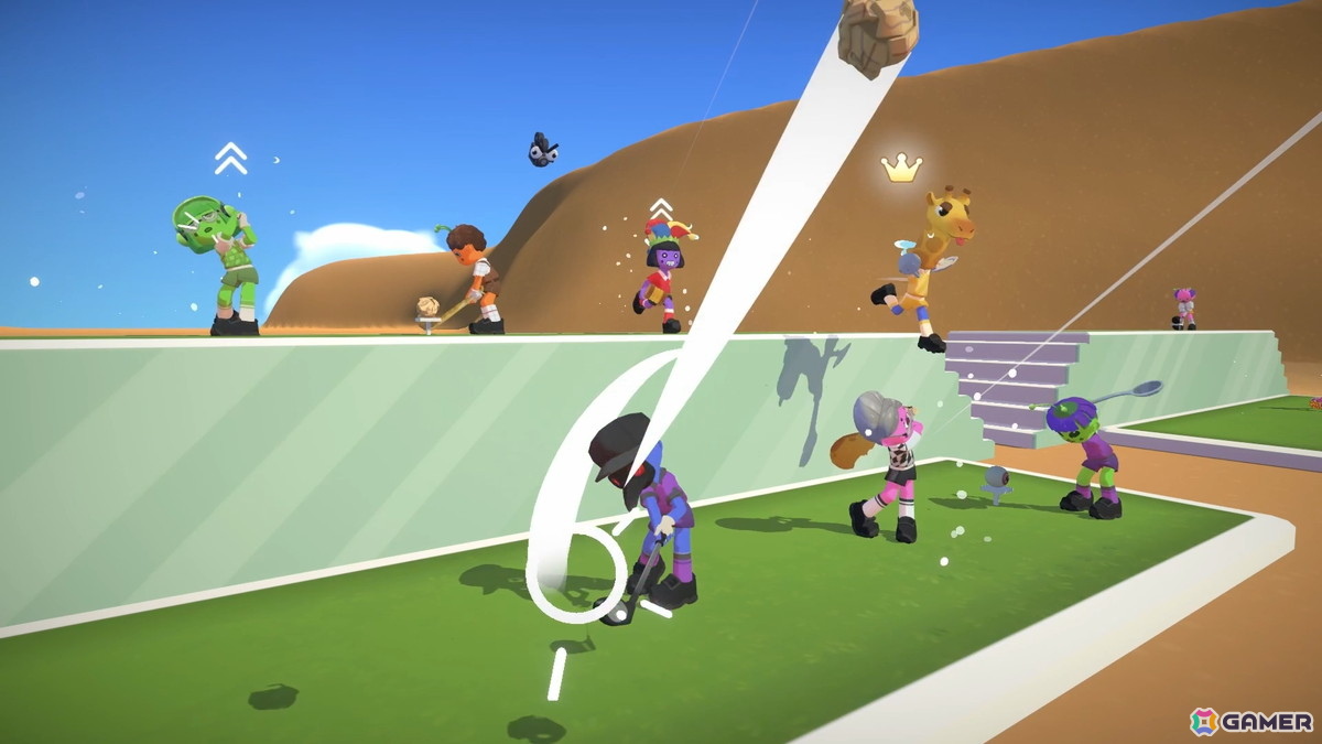 最速カップインを目指す最大8人プレイのはちゃめちゃゴルフゲーム「Super Battle Golf」がSteamで配信！ロケランやカートを駆使した妨害もの画像2