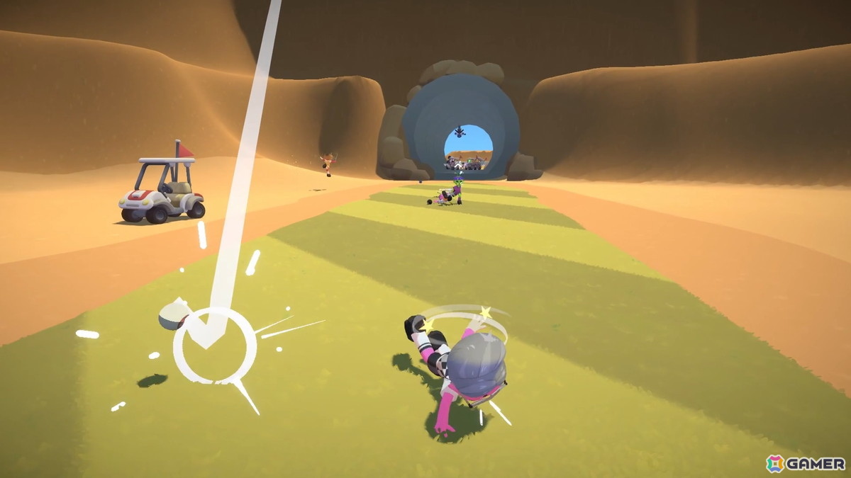 最速カップインを目指す最大8人プレイのはちゃめちゃゴルフゲーム「Super Battle Golf」がSteamで配信!ロケランやカートを駆使した妨害もの画像