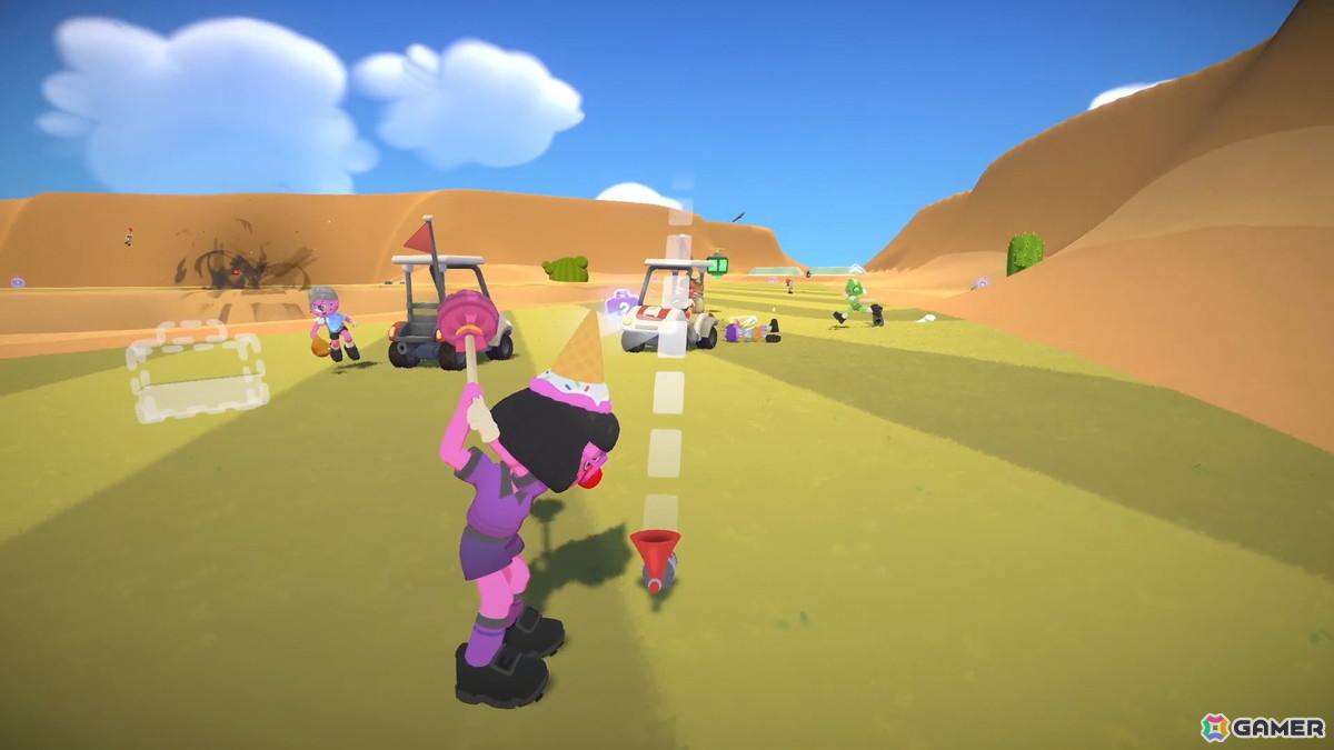 最速カップインを目指す最大8人プレイのはちゃめちゃゴルフゲーム「Super Battle Golf」がSteamで配信！ロケランやカートを駆使した妨害もの画像5