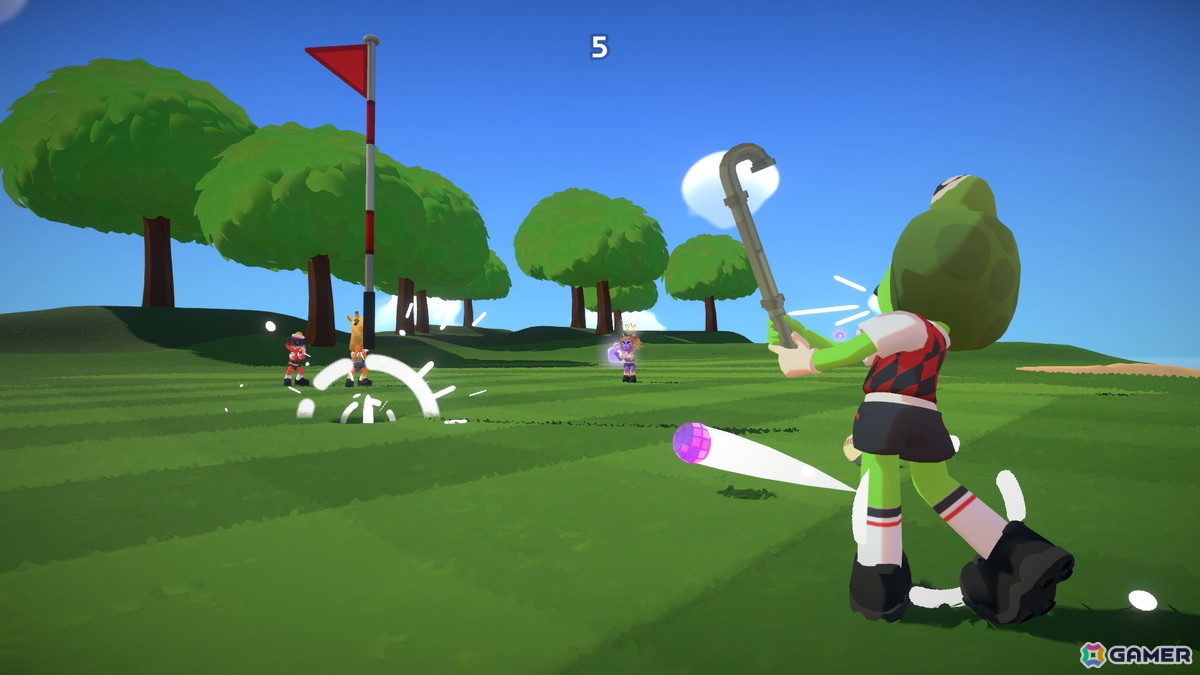 最速カップインを目指す最大8人プレイのはちゃめちゃゴルフゲーム「Super Battle Golf」がSteamで配信！ロケランやカートを駆使した妨害もの画像9
