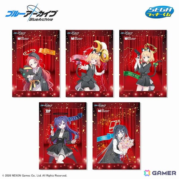 「ブルアカ」のセガ ラッキーくじが2月24日発売！QP:flapper描き下ろしの5周年記念イラストやセガハードと共演するデフォルメイラストグッズが登場の画像2