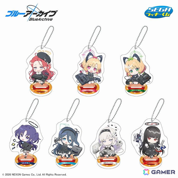「ブルアカ」のセガ ラッキーくじが2月24日発売！QP:flapper描き下ろしの5周年記念イラストやセガハードと共演するデフォルメイラストグッズが登場の画像5