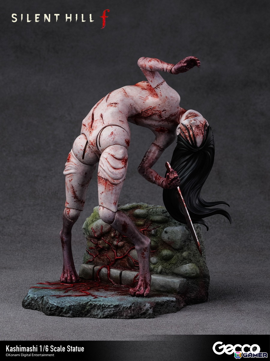 「SILENT HILL f」プレイヤーを追い詰めるバケモノ・カシマシが1/6スケールスタチューとして登場！台座も1960年代の日本の田舎町・戎が丘の路地裏をモチーフにの画像1